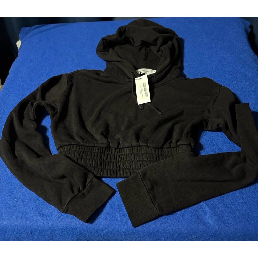 TALENTLESS Boxing Hoodie Cropped Black Women’s Small NWT $96